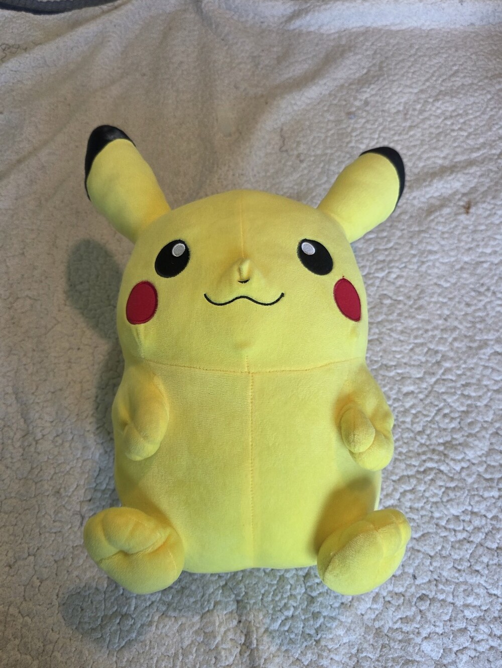 2021 Pokémon Pikachu Plush Stuffed Animal Toy Factory Nintendo Yellow Sitting 14